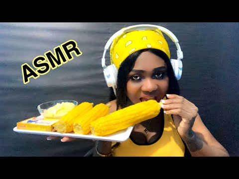 ASMR | EATING SWEET CORN 🌽 WITH BUTTER 🧈 [eating sounds]