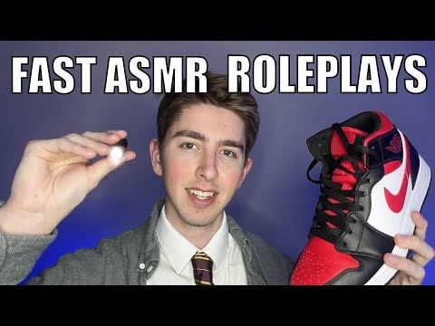 FASTEST ASMR ROLEPLAYS | Barber, Shoe Cleaner, Weird Kid, Face Painter