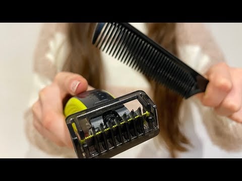 ASMR Shaving your beard | actual camera touching | lo-fi | hair combing | no talking