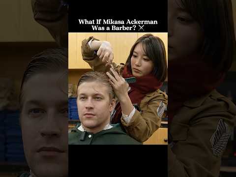 💈(ASMR) What If Mikasa Ackerman Became a Barber? Erwin Smith Gets a Haircut & More
