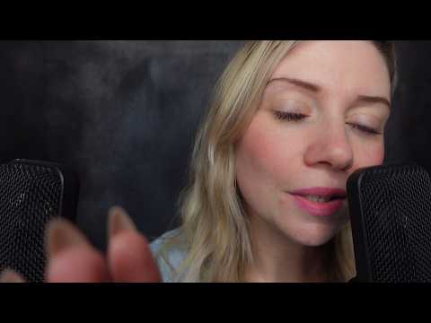 ASMR - Slow Breathy Clickity Ear To Ear Inaudible Whispers 🌙 Trigger Words