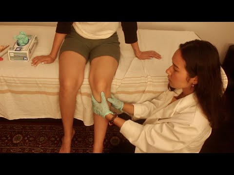 [ASMR] Knee Joint Exam with my Sister (Real Person Medical Roleplay)