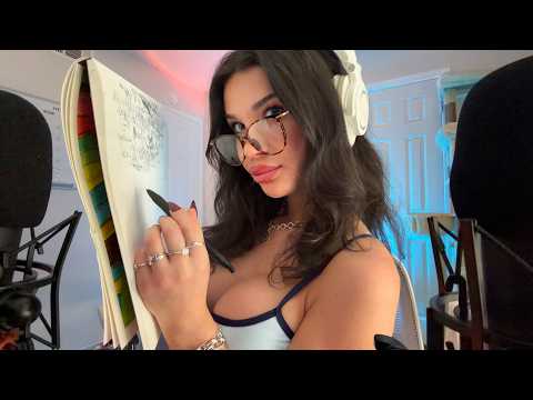 ASMR Guessing Things About You (personal attention, soft spoken to whisper, binaural, writing)