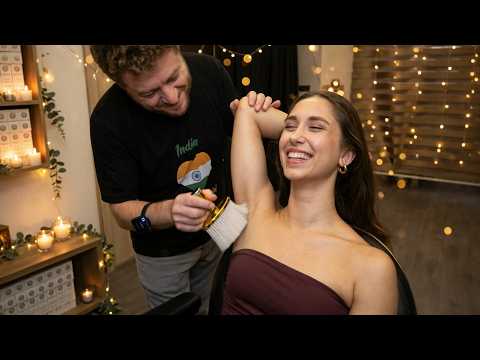 Female Tickle Foot, Armpit Massage And Tickle Foot Wash I Deep Peace Body Massage & Cracks ASMR