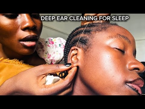 Deep Ear Cleaning, Ear Eating & Spit Painting Back Scratching, Picking Hair Scratch, Dental flossing