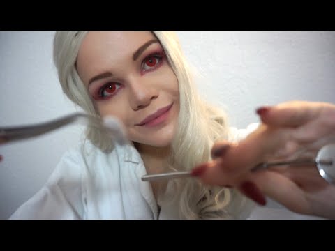 Asmr | Vampire Dental Clinic | Dentist Roleplay | Latex Gloves | Binaural