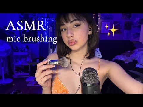 ASMR 100% tingle approved mic brushing ✨