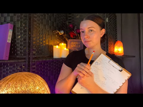 ASMR Getting You Ready for the Harvest Ball Series Pt 1 (check in, writing, typing, fire crackles)