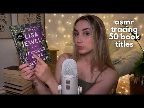 ASMR Tracing The Titles of 50 Books