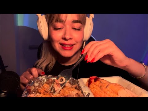 Persian ASMR Mukbang~ای اس ام آر موکبانگ غذای خیابونی😋