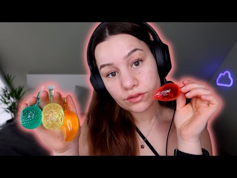 [ASMR] Eating FRUIT JELLY 🍓🍑🍉 | Mochi, Fruit Jelly| ASMR Marlife