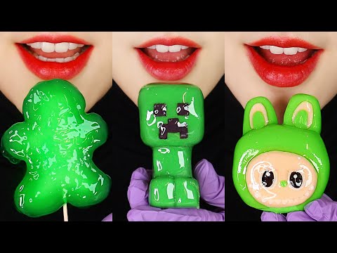 15MINUTES EMOJI EATING ASMR FOR SLEEP, LABUBU ASMR, MINECRAFT FOOD ASMR 💗