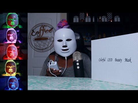 LED 6 COLORS FACE MASK ASMR UNBOXING