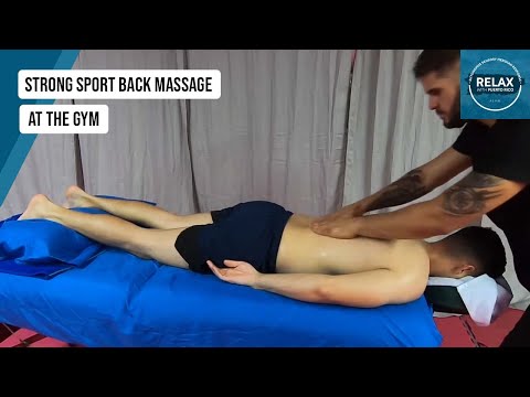 Strong Sport Back Massage | Gym Recovery Technique | No Talking ASMR