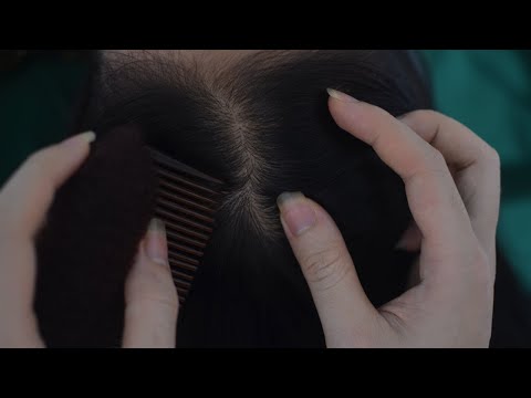 ASMR Scalp Scratching, Head Scatching, Hair Combing Sounds, Relaxing For Relieve Anxiety, Stress