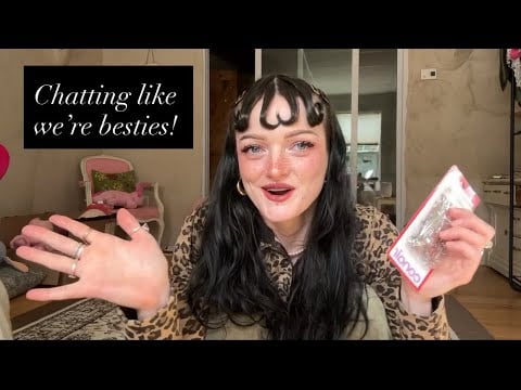 asmr that feels like a cozy FaceTime❤️(whispers, mini haul, tapping) 
