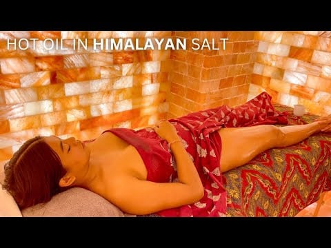 ASMR - Hot Oil Massage In Himalayan Salt Grotto!
