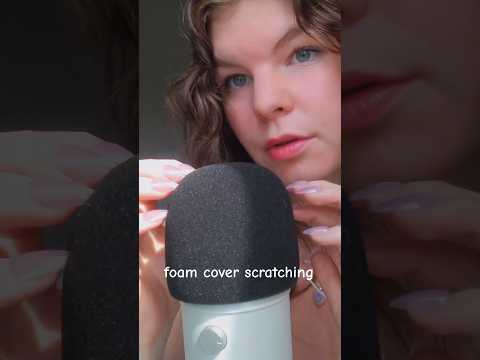 ASMR Foam Mic Cover Scratching 💤 Satisfying Nail Sounds #asmr