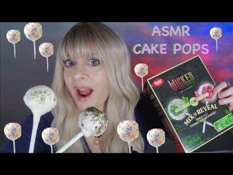 ASMR Cake Pops Bake With Me |Whispered Voice Over | Taste Test 