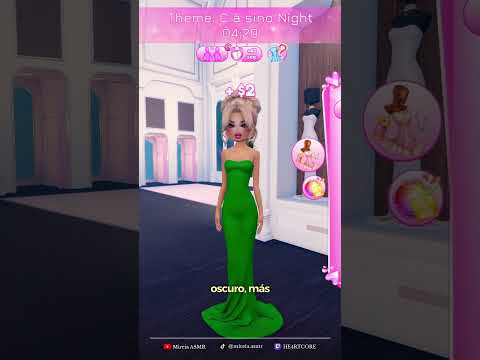 ASMR ✧ Creando un outfit para noche de casino en Dress to Impress | Roblox 🎲  #shorts