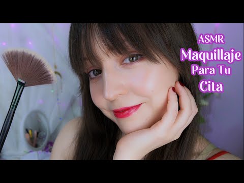 ⭐ASMR [Sub] Maquillaje de San Valentín: Te Maquillo para tu Cita 💜 (Soft Spoken, Layered Sounds)