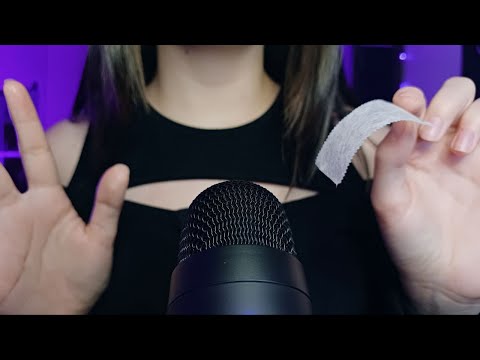 ASMR - Fita adesiva no microfone (muitos estalinhos)