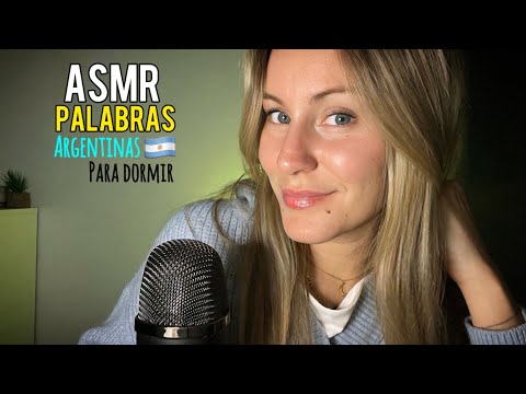 asmr - TRIGGER WORDS ARGENTINAS - Palabras Cosquillosas para DORMIR -