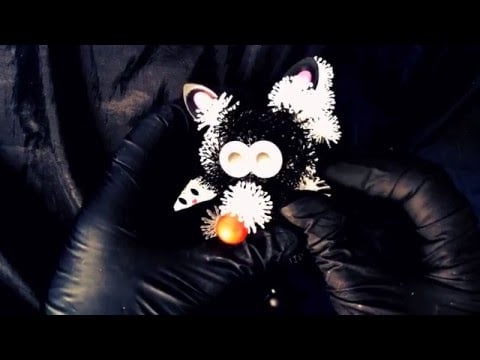 LATEX👐 GLOVES with PLASTIC😻 BURDOCKS sticky tingles💕 [[ASMR]]