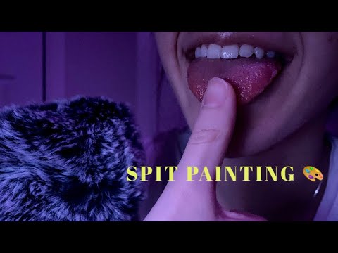[ASMR - Some talking] Spit Painting🎨🖌