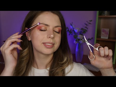 [ASMR] ✨ Home Beauty Salon ✨ Tinting and Cutting Your Eyebrows | Soft Spoken, Personal Attention