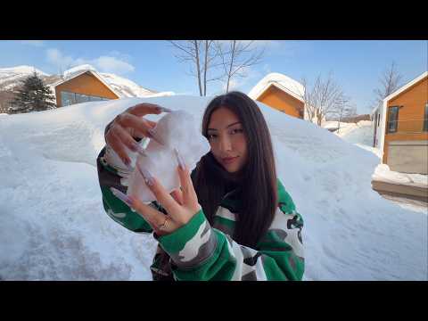 ASMR in the snow (it's my first time hehe)