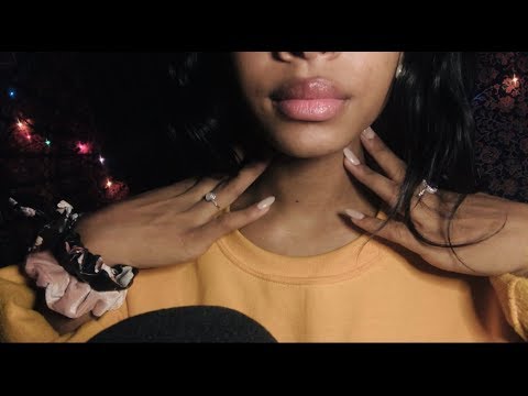 ASMR 30 MINUTES OF PURE INAUDIBLE WHISPERING + COLLARBONE VISUALS + HAND MOVEMENTS 💛