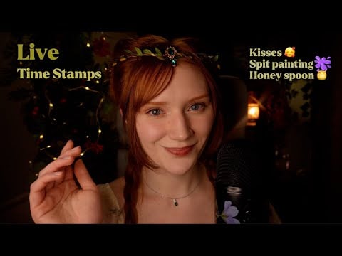 ASMR😴Kisses,Clicky mouth sounds,Spit painting🫟Honey spoon🍯Makeup in Russian,Chocolate melt🍫