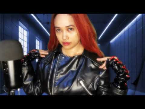 ASMR RP: BLACKWIDOW Leather Jacket_Duct Tape Sounds Triggers