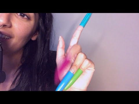 ASMR Marker Caps | Writing on Paper | Tracing