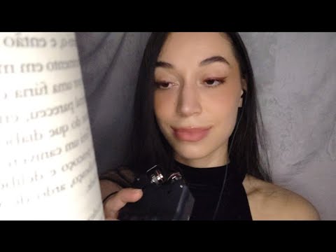 ASMR Lendo livro em voz suave - O gato preto de Edgar Allan Poe