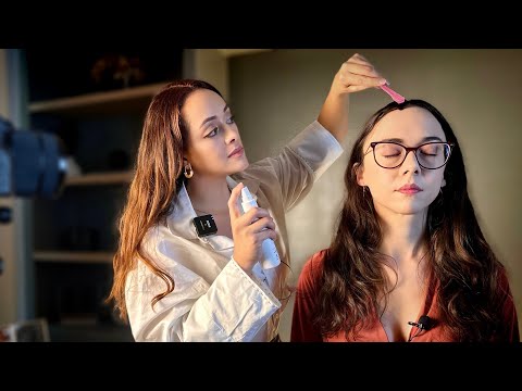 ASMR Perfectionist Photographer Photoshoot Hair Fixing & Makeup Finishing Touches | 'Unintentional'