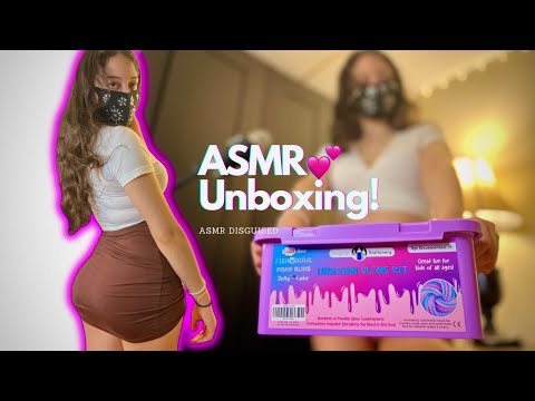 Personal Attention ASMR💕 Unboxing a mystery box. W/ BODY scratches and Collarbone tapping💕