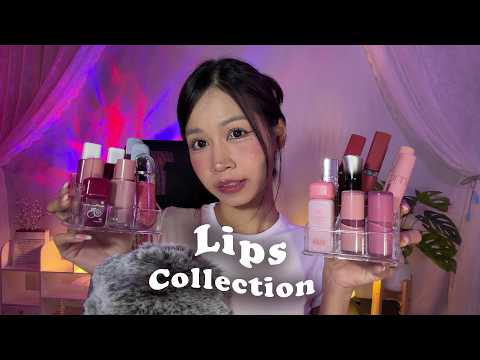 ASMR My Lips Collection 🫦 Mattes & Glosses, Lip Swatches, Close-up Visuals🎀💄🩷✨