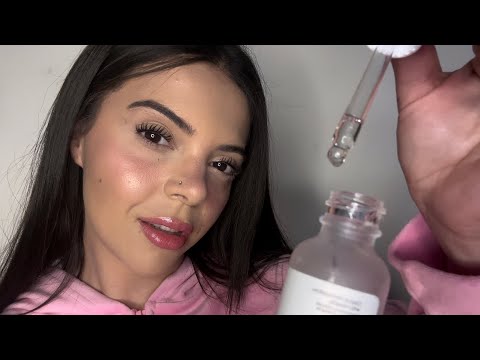 ASMR FAZENDO SKIN CARE EM VOCÊ (Realista)