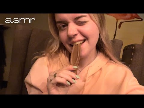 lofi asmr | mouth & hand sounds, chocolate tapping!!