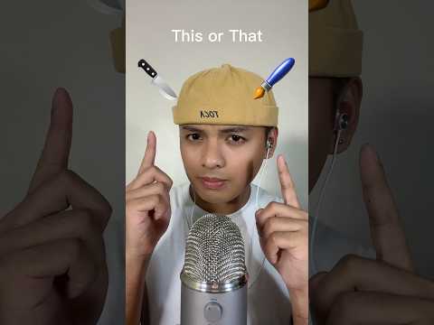 THIS or THAT? 💤 #asmr #randomtriggers  #thisorthat #asmrvideo #sleep