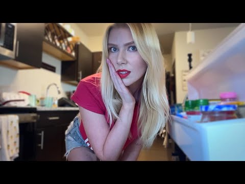 🍽 ASMR in my Fridge 😋 (kitchen triggers/pantry rummaging)