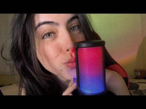 ASMR- 1 HORA DE BEIJOS NA TELA E NO MICROFONE! (sem anúncios no meio)