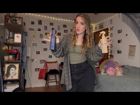 we’re gonna have a great day💖 ASMR Curly Hair Refresh Routine (eating breakfast & sending emails)