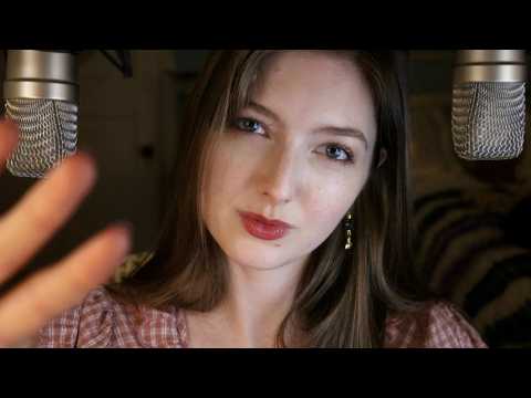 ASMR Sleepy Hand Movements w/ Mouth Sounds & Whispers