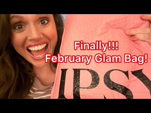 ASMR - Ipsy February Glam Bag Haul! Soft Spoken Gum Chewing