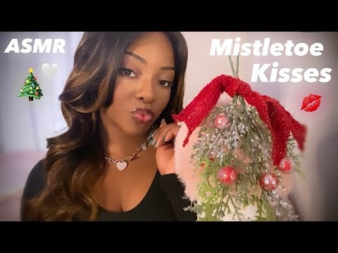 Christmas ASMR | 🤍 Soft Mistletoe Mouth Sounds ❤️ + Gentle Poem Reading 🎄