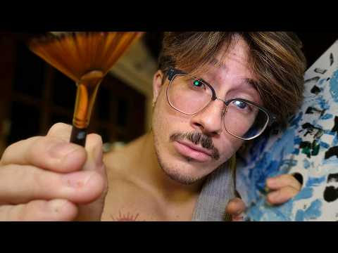 ASMR POV: PINTANDO SEU ROSTO (PINCEL BRUSHING, CAMERA TOUCH, MOUTH SOUNDS..)