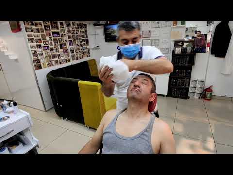 ASMR TYRKISK BARBER PERFEKT MASSASJE / MED ASMR MUNUR ONKAN BESTE KROPPSMASSASJE